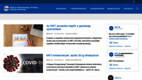 What Mktib.hu website looked like in 2020 (4 years ago)