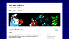 What Megamanrockforce.com website looked like in 2020 (3 years ago)