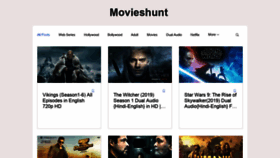What Movieshunt.net website looked like in 2020 (4 years ago)