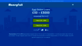 What Moneyfall.co.uk website looked like in 2020 (3 years ago)