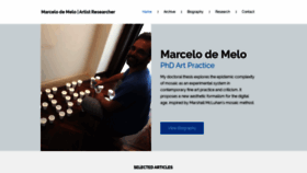 What Marcelodemelo.com website looked like in 2020 (4 years ago)