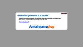 What Mode-gutschein.at website looked like in 2020 (4 years ago)