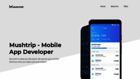 What Mushtrip.com website looked like in 2020 (5 years ago)