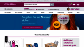 What Maxilia.de website looked like in 2020 (4 years ago)