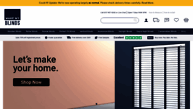What Makemyblinds.co.uk website looked like in 2020 (3 years ago)