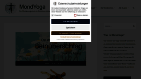 What Mondyoga.de website looked like in 2020 (3 years ago)