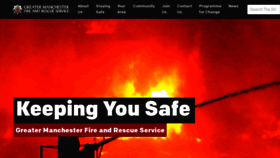 What Manchesterfire.gov.uk website looked like in 2020 (4 years ago)