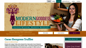 What Moderngoddesslifestyle.com website looked like in 2020 (4 years ago)
