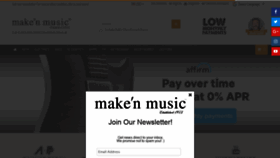 What Makenmusic.com website looked like in 2020 (4 years ago)