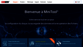 What Minitool.fr website looked like in 2020 (3 years ago)