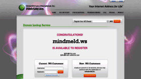 What Mindmeld.ws website looked like in 2020 (4 years ago)