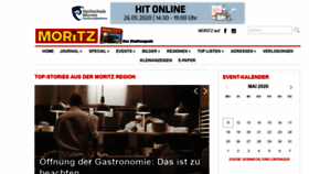 What Moritz.de website looked like in 2020 (4 years ago)