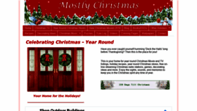 What Mostlychristmas.com website looked like in 2020 (3 years ago)