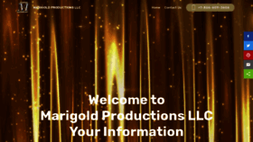 What Marigoldproduction.com website looked like in 2020 (3 years ago)