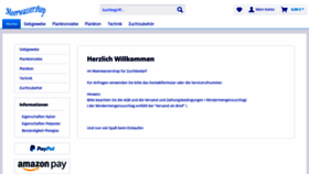 What Meerwassershop.de website looked like in 2020 (4 years ago)