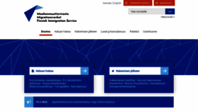 What Migri.fi website looked like in 2020 (4 years ago)