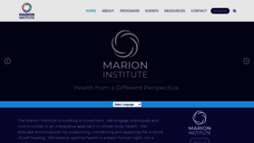 What Marioninstitute.org website looked like in 2020 (3 years ago)