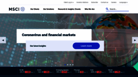 What Msci.com website looked like in 2020 (3 years ago)