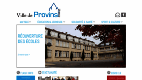 What Mairie-provins.fr website looked like in 2020 (3 years ago)
