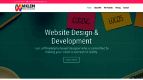 What Mkleinwebdesign.com website looked like in 2020 (4 years ago)