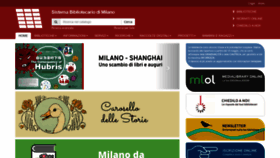 What Milano.biblioteche.it website looked like in 2020 (3 years ago)
