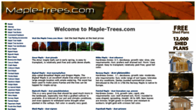 What Maple-trees.com website looked like in 2020 (4 years ago)