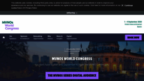 What Mvnosworldcongress.com website looked like in 2020 (3 years ago)