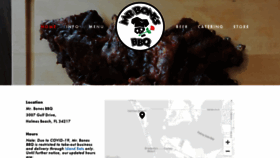 What Mrbonesbbq.com website looked like in 2020 (4 years ago)