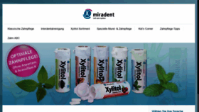 What Miradent.de website looked like in 2020 (4 years ago)