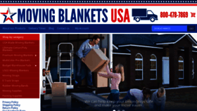 What Movingblankets.com website looked like in 2020 (4 years ago)