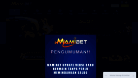 What Mamibet.site website looked like in 2020 (3 years ago)