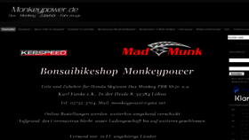 What Monkeypower.de website looked like in 2020 (3 years ago)
