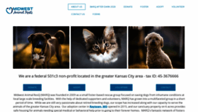 What Midwestanimalresq.org website looked like in 2020 (4 years ago)