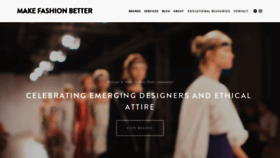 What Makefashionbetter.com website looked like in 2020 (4 years ago)