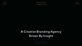 What Mastersofbrands.co.uk website looked like in 2020 (5 years ago)