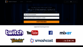 What Multi-stream.tv website looked like in 2020 (3 years ago)