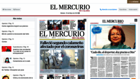 What Mercuriocalama.cl website looked like in 2020 (5 years ago)