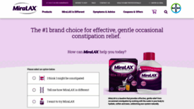 What Miralax.com website looked like in 2020 (3 years ago)