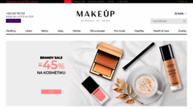 What Makeup.cz website looked like in 2020 (3 years ago)