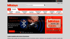 What Mitutoyo.it website looked like in 2020 (4 years ago)