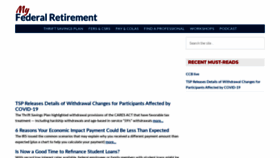 What Myfederalretirement.com website looked like in 2020 (4 years ago)