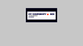 What Myconformitybox.com website looked like in 2020 (3 years ago)