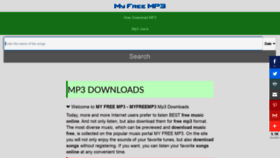 What Mymp3c.com website looked like in 2020 (3 years ago)