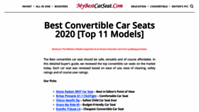 What Mybestcarseat.com website looked like in 2020 (4 years ago)