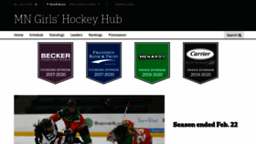 What Mngirlshockeyhub.com website looked like in 2020 (3 years ago)
