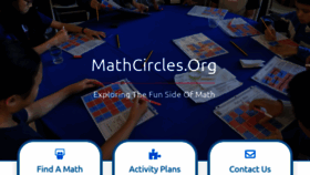 What Mathcircles.org website looked like in 2020 (4 years ago)