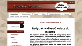 What Mama-dobra-rada.pl website looked like in 2020 (3 years ago)