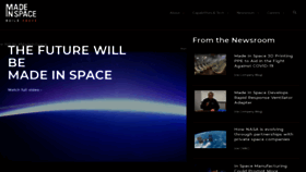 What Madeinspace.us website looked like in 2020 (3 years ago)