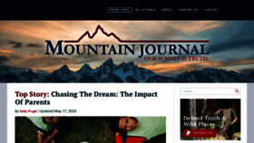 What Mountainjournal.org website looked like in 2020 (3 years ago)