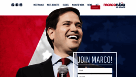 What Marcorubio.com website looked like in 2020 (3 years ago)